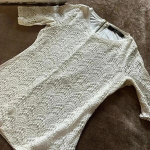 The Limited Cream Lace Women's Top